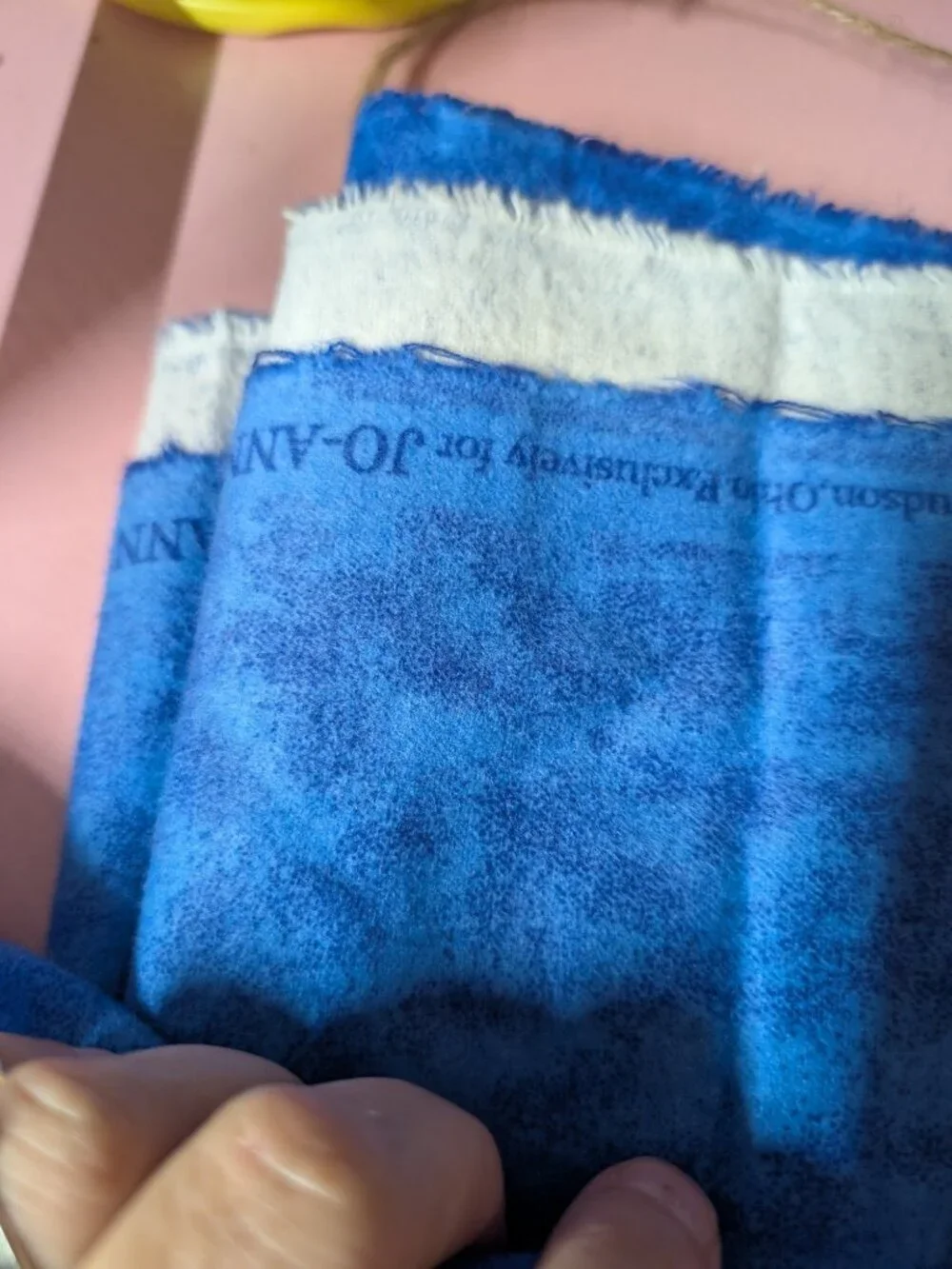 Joanne Fabrics Blue Baby Flannel Quilting Fabric 2.5 Yards
